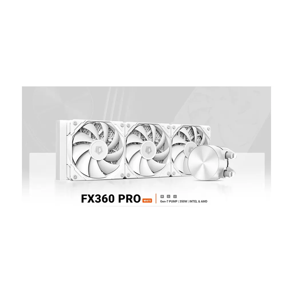 Система рідинного охолодження ID-Cooling FX360 Pro White - фото 2