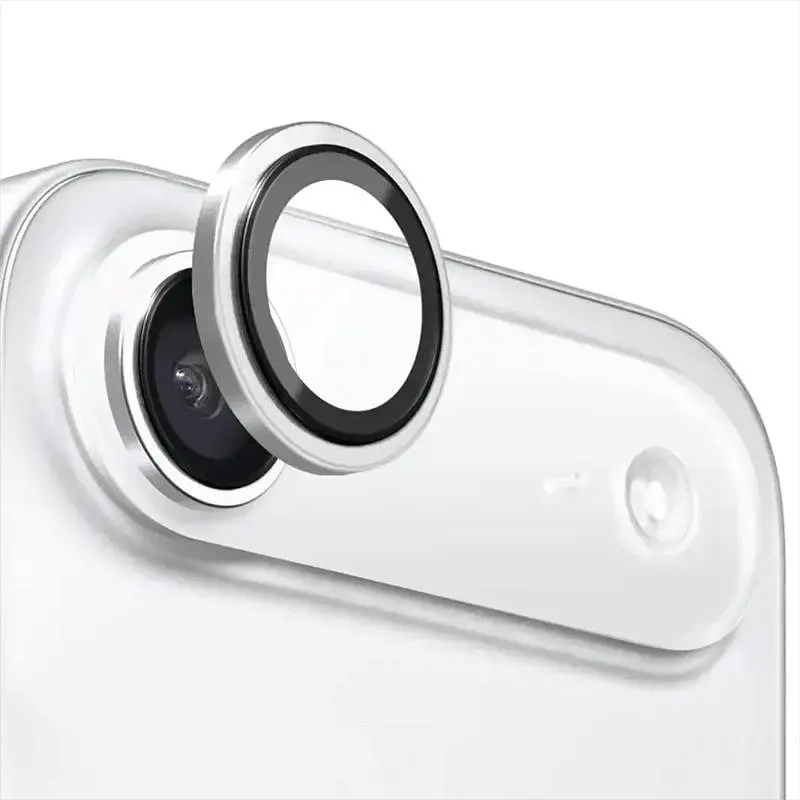 Захисне скло Metal Classic на камеру (у упак.) для Apple iPhone 17 Air (6.5) Срібний / Silver - фото 6