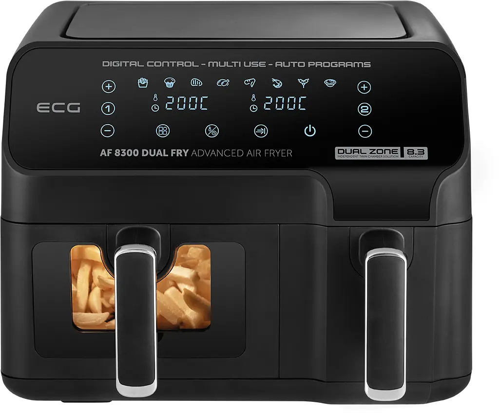 Мультипіч-аерофритюрниця ECG AF 8300 Dual Fry - фото 7