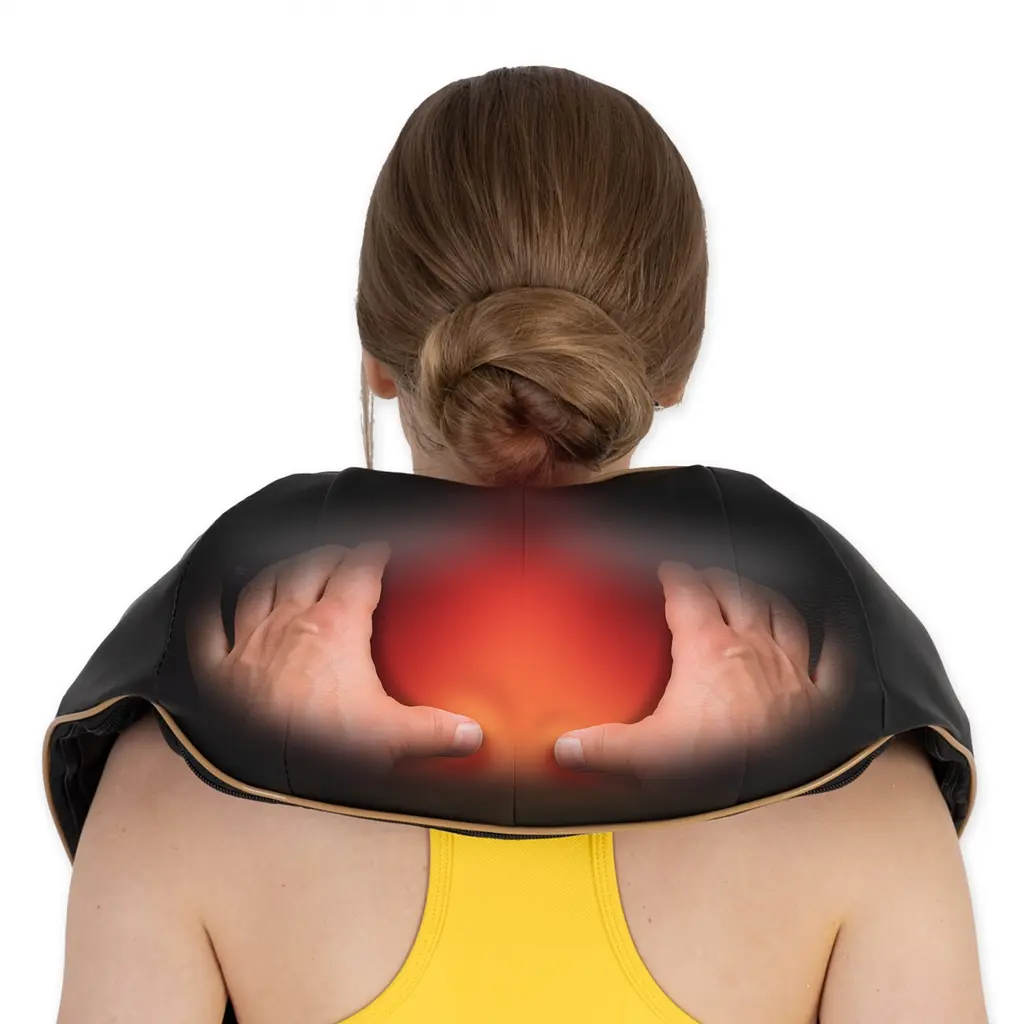 Накидка-масажер 4FIZJO Shiatsu Ultra+ для шиї та спини, акумуляторна 4FJ0566 Black/Gold (P-5907739319081) - фото 10
