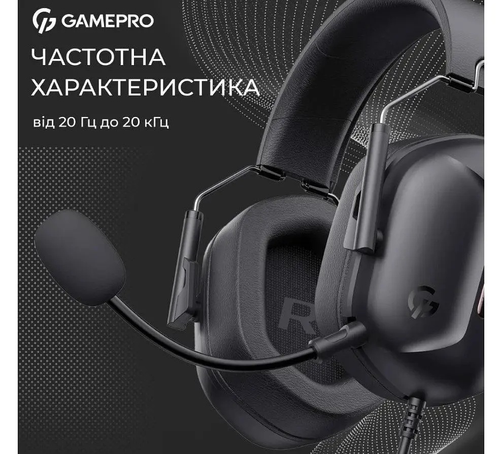 Ігрові навушники GamePro HS-1350-B Genesis Hunter Black - фото 11