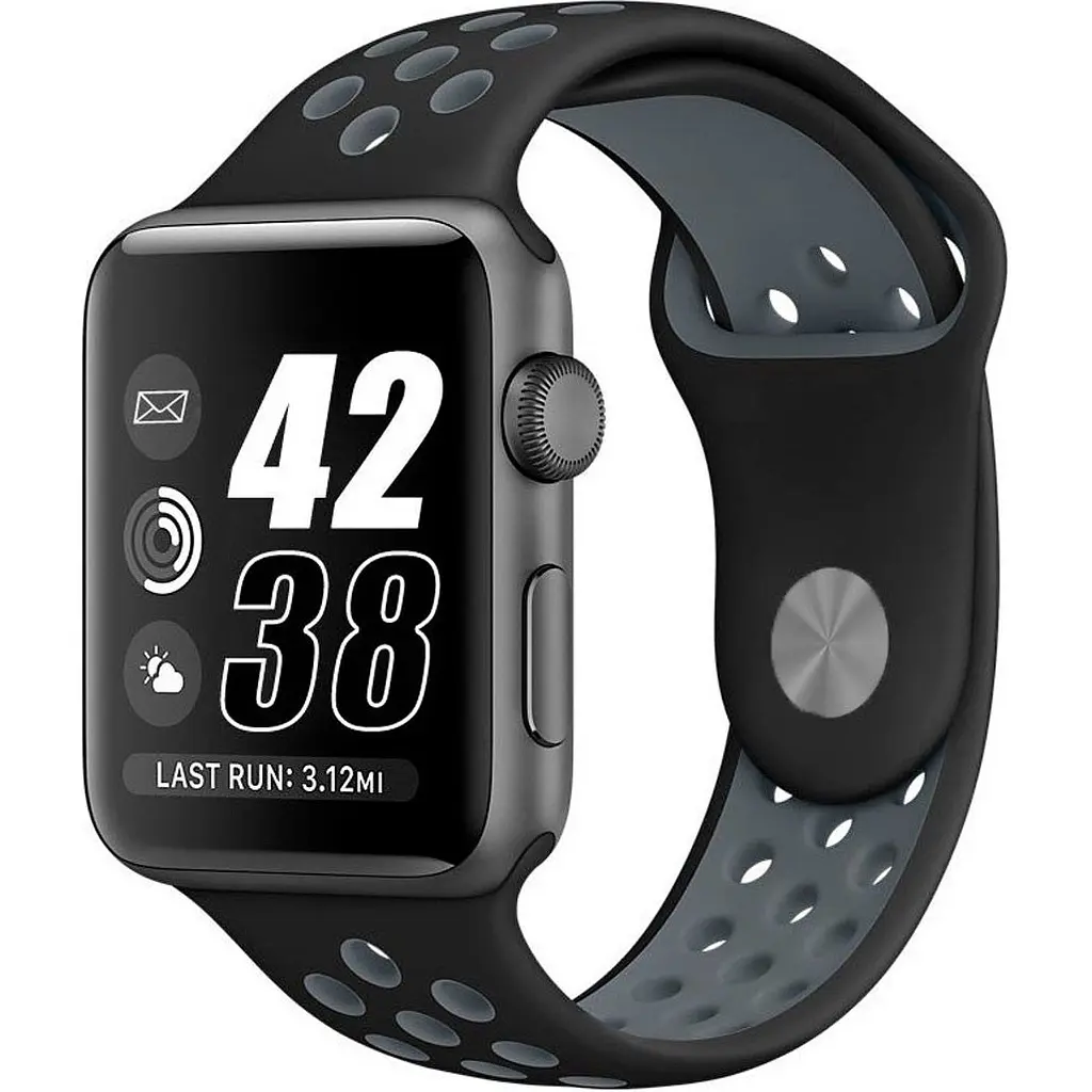 Ремінець Sport Nike для Apple Watch 42/44/45/46/49mm Black/Gray [119476] - фото 3