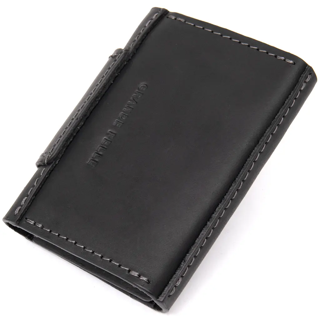Визитница кожаная GRANDE PELLE 7х10х1.5 см acs0018791 - фото 2