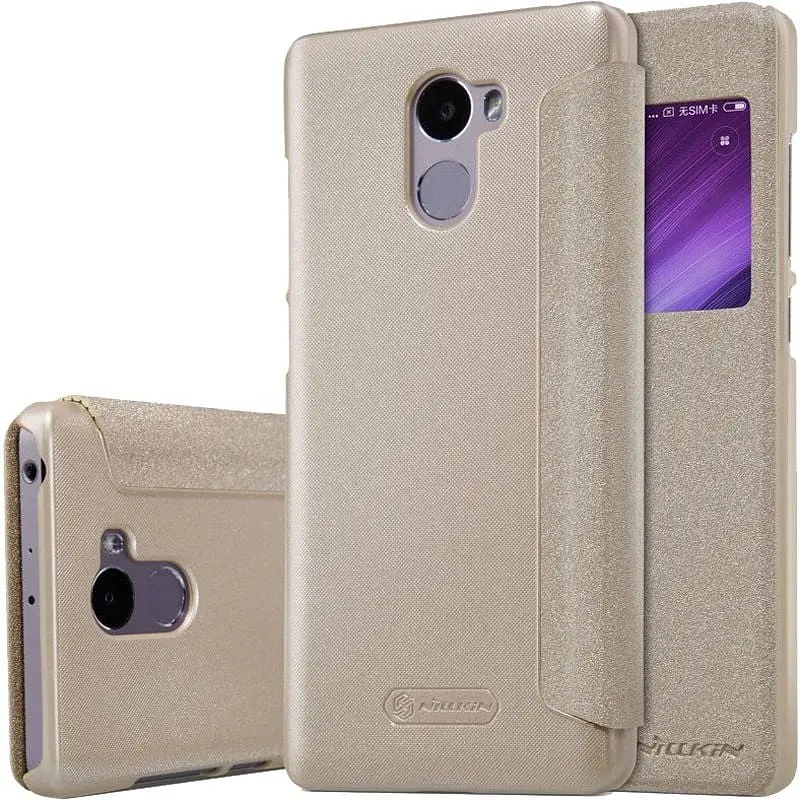 Чохол-книжка Nillkin Sparkle case Xiaomi Redmi 4 Gold - фото 2