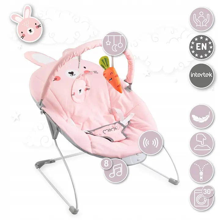 Крісло-шезлонг MoMi Glossy Bunny (BULE00004) - фото 2