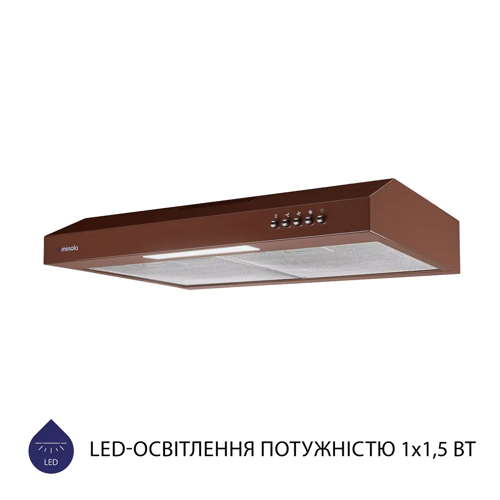 Витяжка плоска Minola HPL 512 BR - фото 4