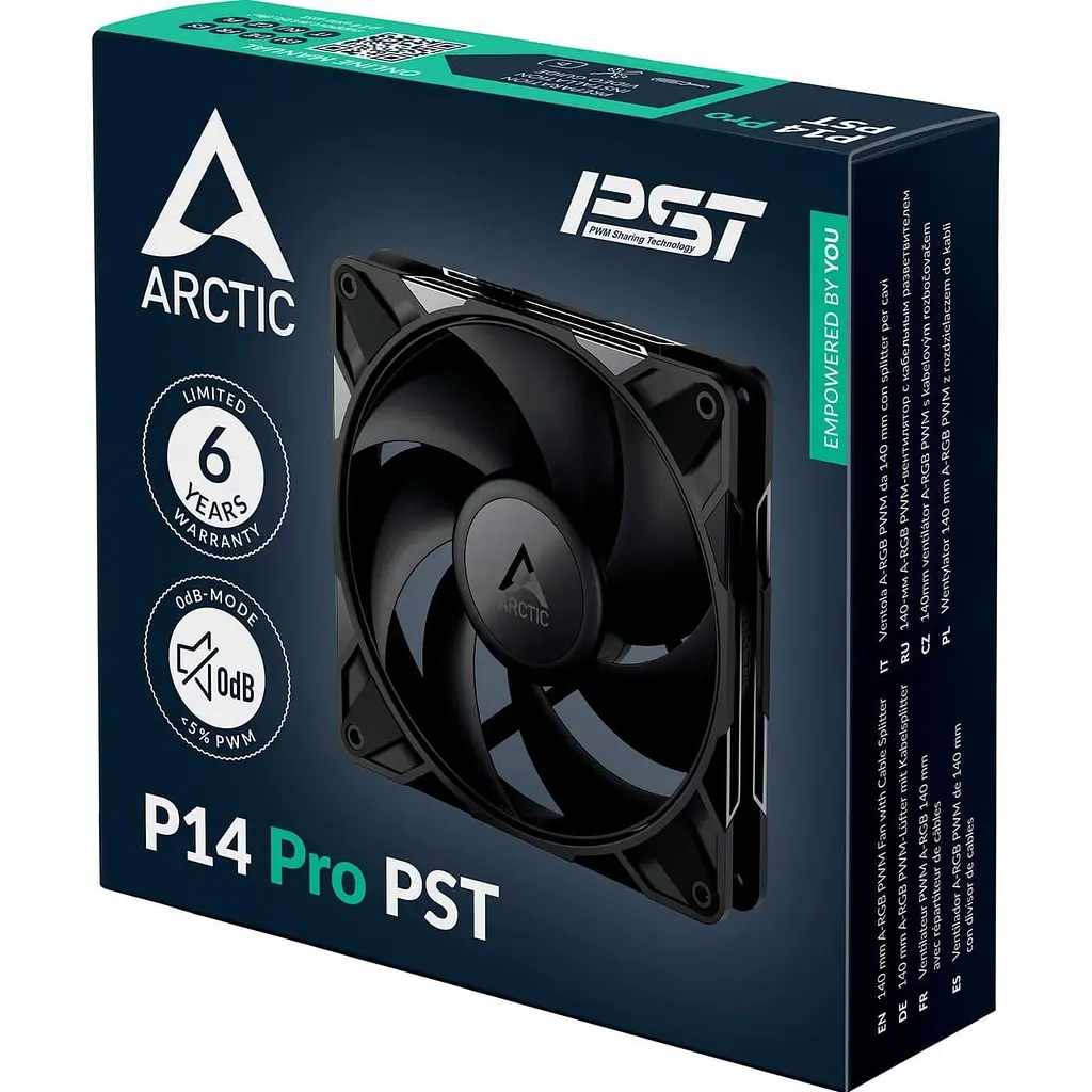 Вентилятор Arctic P14 Pro PST (ACFAN00314A) Black - фото 6