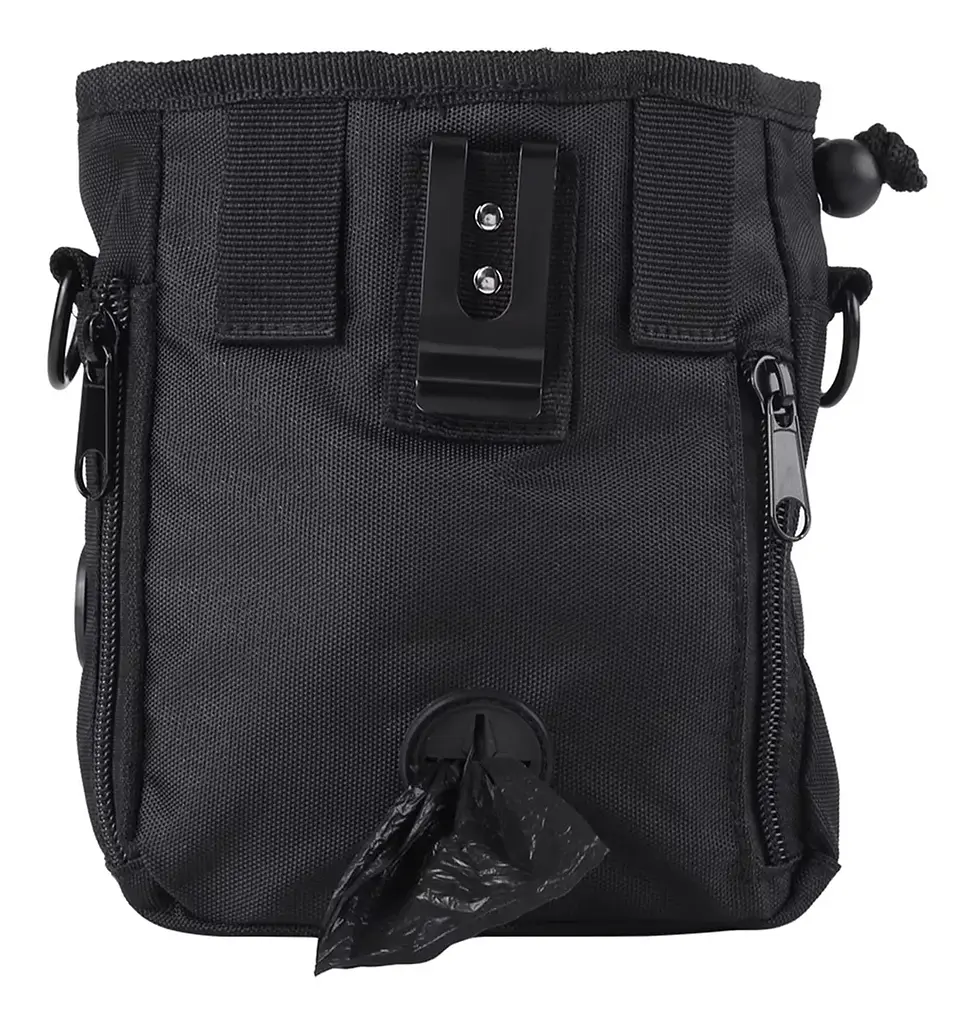 Сумка для вигулу і тренувань собак Voyager Pet Nylon Waterproof Dog Treat Training Pouch black - фото 2