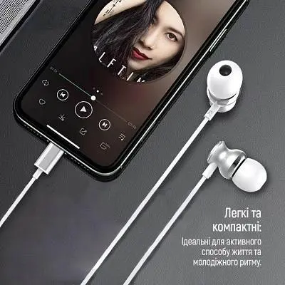 Наушники ColorWay 3.5 mm Wired Earphone UrbanBeat White (CW-WD03WT) - фото 7
