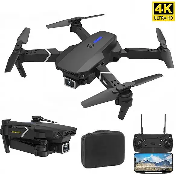 Квадрокоптер с камерой RC E88 PRO Black для обучения до 20 минут полета - фото 3