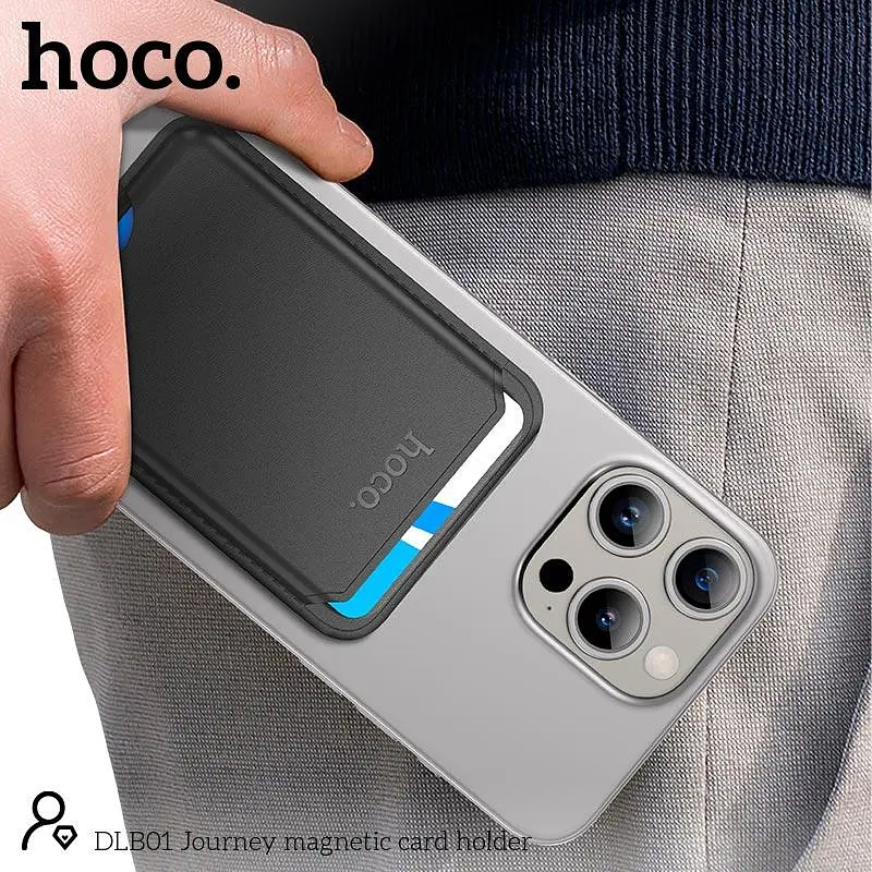 Карман для кредиток HOCO Journey magnetic card holder DLB01 - фото 3