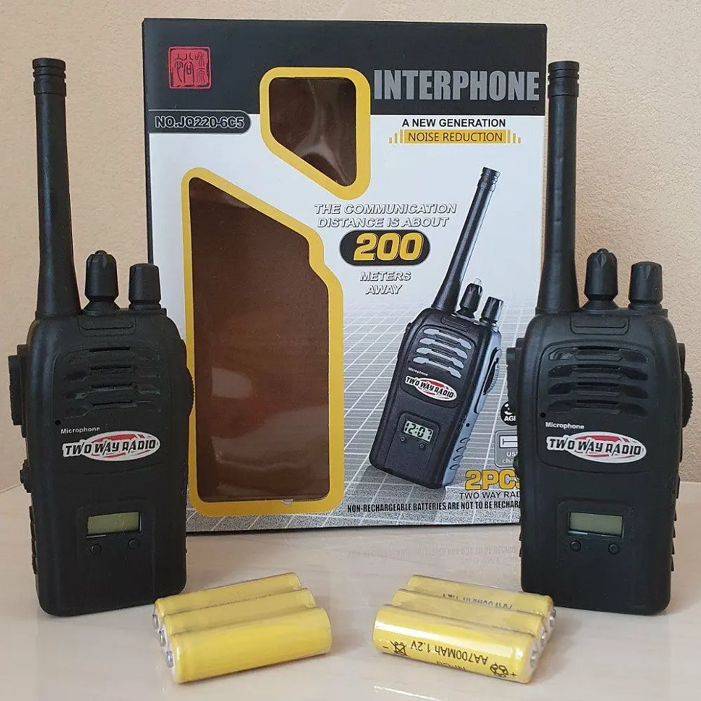 Набір дитячих рацій Interphone з акумуляторами та USB-кабелем рації для гри та прогулянок двосторонній зв’язок - фото 4
