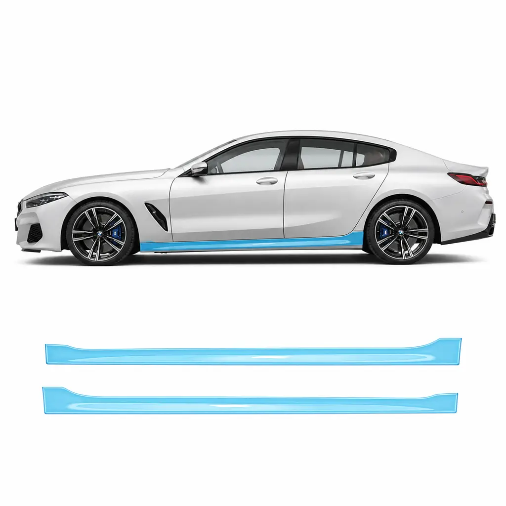 Антигравійна захисна бронеплівка за лекалами для BMW 8 Series G15/G14/G16 facelift 2022- нижня зона кузова та пороги