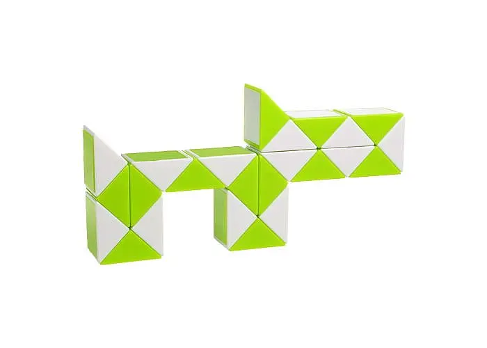 Змійка Рубіка біло-зелена в коробці (Smart Cube Snake White and Green in box) (SCT404) - фото 3