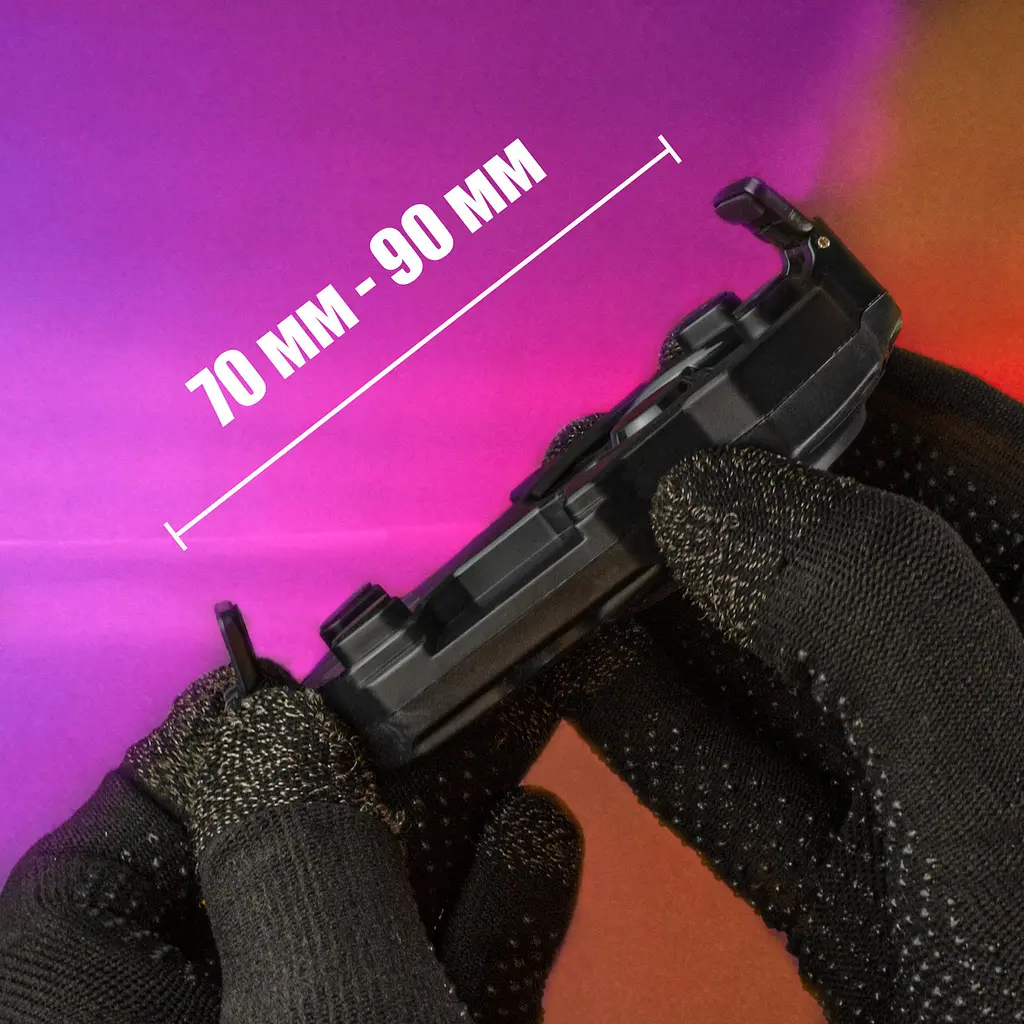 Ігровий макросный тригер зовнішній джойстик для телефону смартфона з Кулером охолодження Memo AK03 ігрові кнопки Black (18539) - фото 7