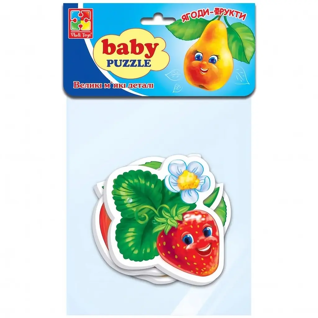 Бебі пазли Vladi Toys Малюк зможе Фрукти 16 елементів (VT1106-77) - фото 2