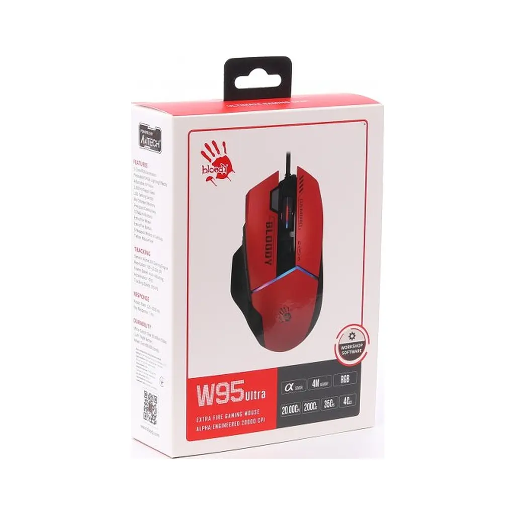 Мишка A4Tech Bloody W95 Ultra USB Red/Black (4711421002301) - фото 11