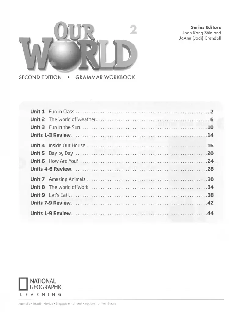 Our World 2. Grammar. Workbook - фото 2