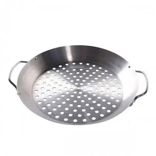 Стойка для курицы Santos с перфорированным поддоном нержавеющая сталь Ø 30 см (866) - фото 6