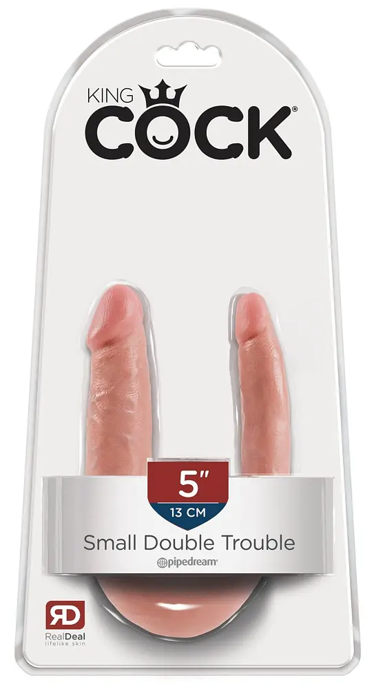 Двосторонній масажер King Cock Small Double Trouble