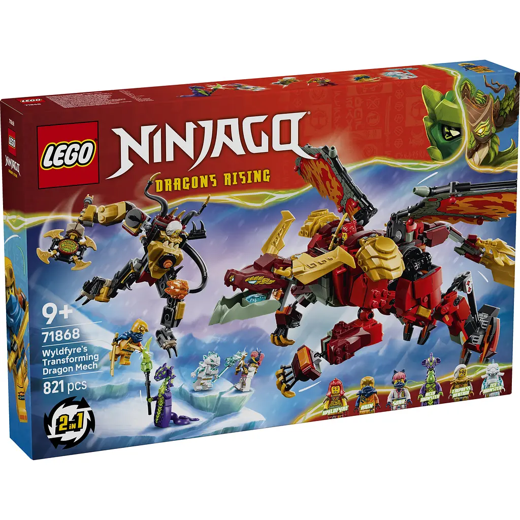 Конструктор LEGO Ninjago Дракон-трансформер Вайлдфаєр (71868) - фото 10