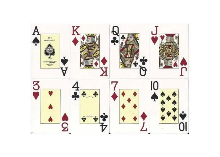 Карти гральні United States Playing Card Company Fournier 2800 Titanium Jumbo Index (blue) (1028935) - фото 3