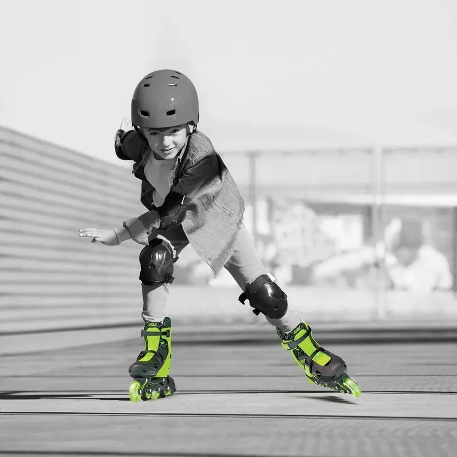 Роликовые коньки Neon Inline Skates Зеленый Размер 34-37 - фото 3