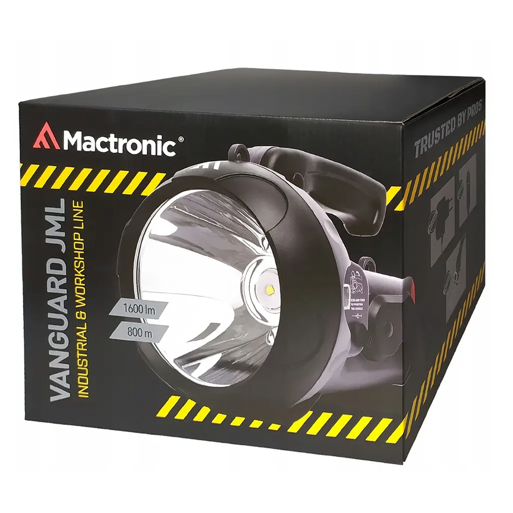 Ліхтар пошуковий Mactronic Vanguard JML 1600 Lm White/Red LED Чорний - фото 7