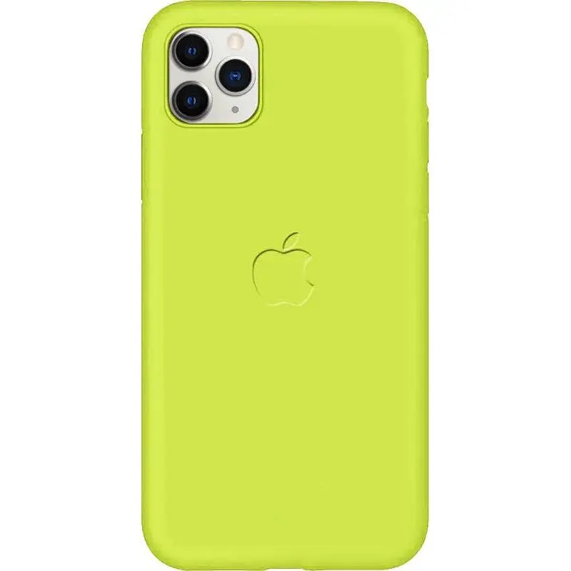 Чохол-накладка Toto Silicone Full Protection Case Apple iPhone 11 Pro Max Lemon Yellow - фото 3