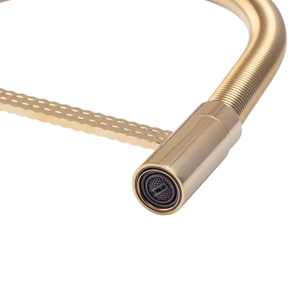 Смеситель для кухни Mixxus Premium Spark 017 Gold MI6972 Золотой - фото 5