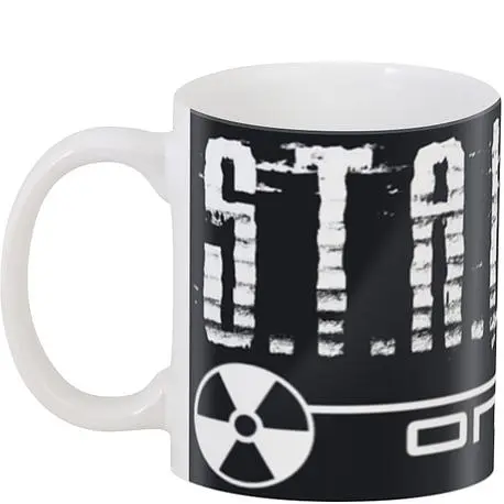 Кухоль GeekLand Сталкер S.t.a.l.k.e.r. Online Logo ST.02.01 330 мл білий - фото 3