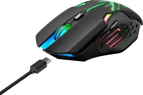Миша бездротова Katana GM-511, Black, USB адаптер 2.4 ГГц, оптична, 1200-3200 dpi Defender teh0033398 - фото 2
