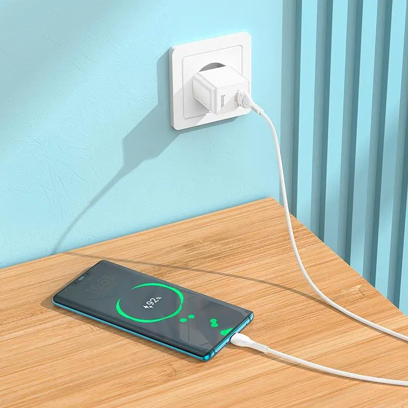 Зарядный комплект Hoco C98AType-C cable Proton 1 USB 18W белый - фото 7
