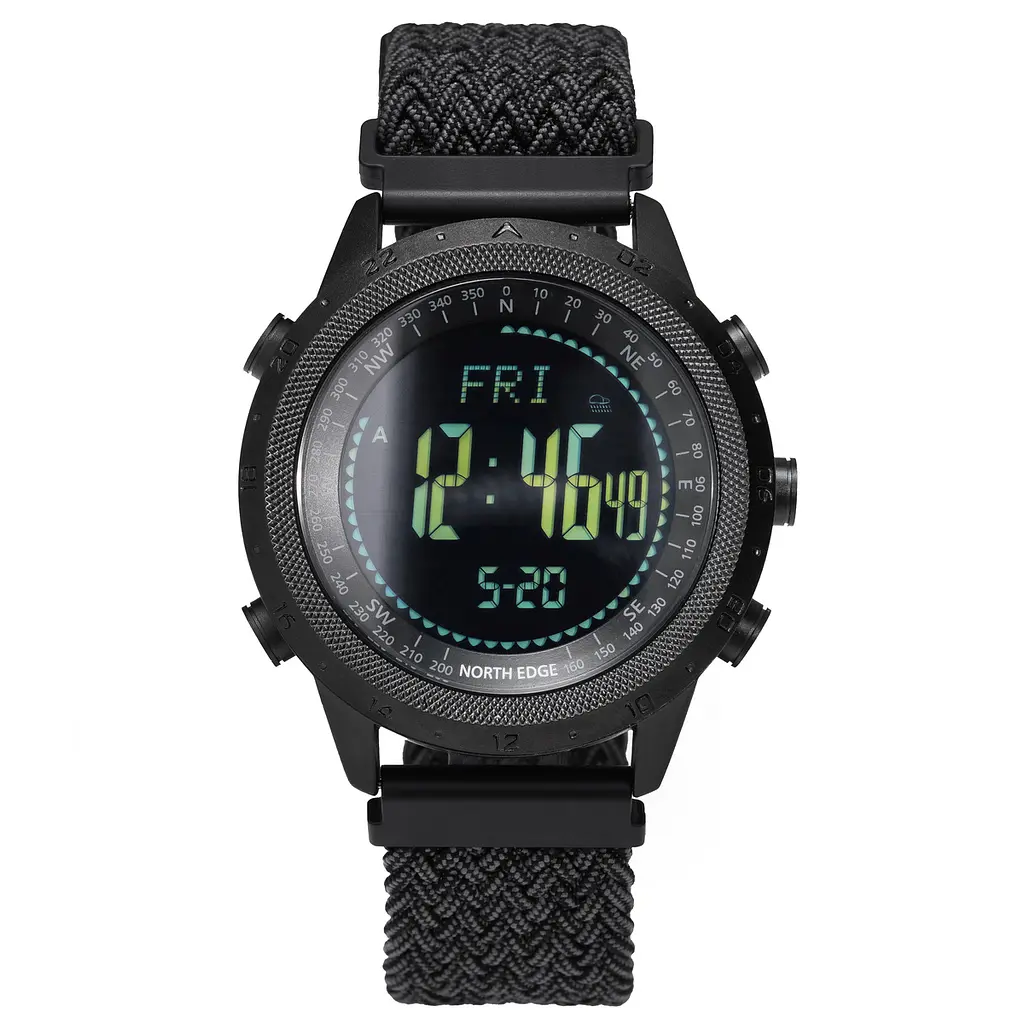 Годинник North Edge Desert Nylon Power 5BAR з компасом - фото 2