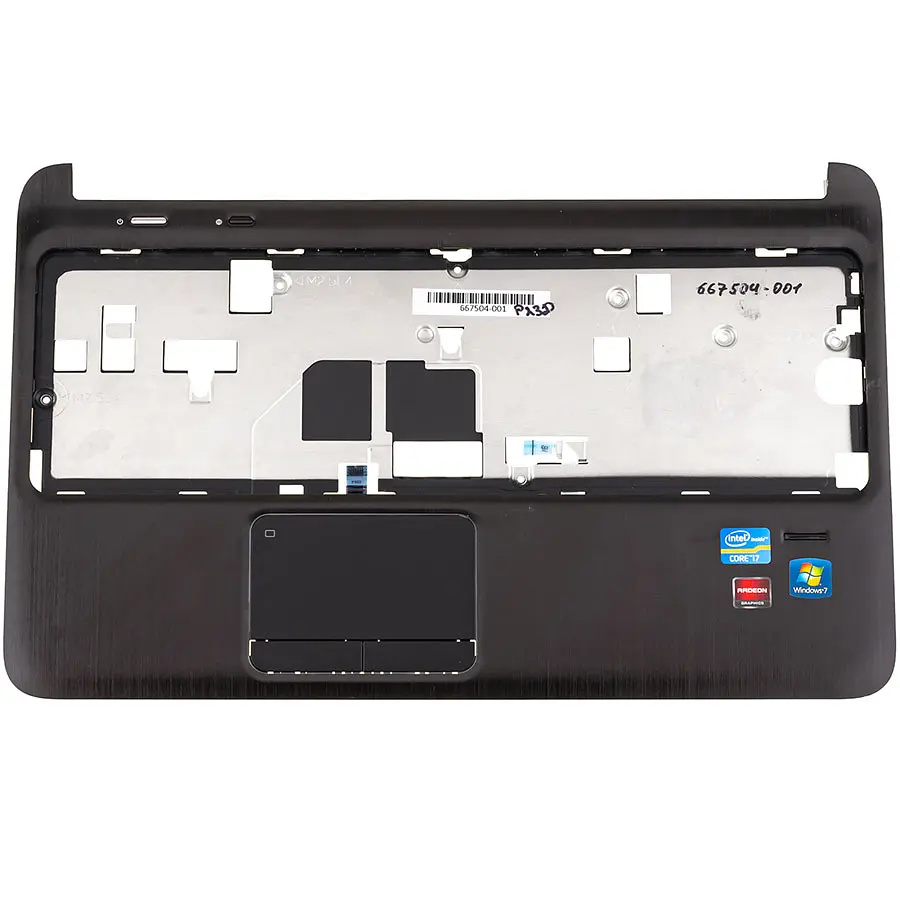 Верхня частина корпусу для ноутбука HP (Pavilion DV6-6000) чорна_матова Б.У. - фото 2
