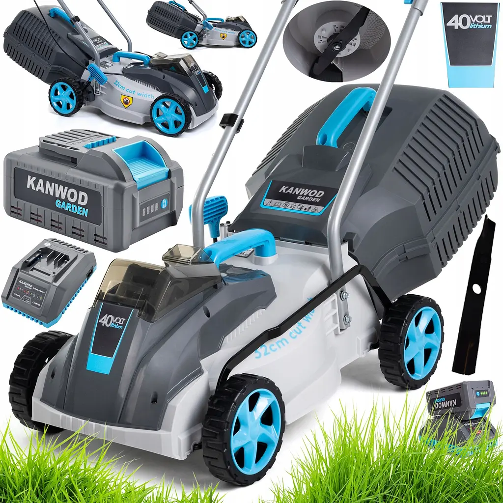 Газонокосарка акумуляторна Kanwod KGALM-4032 32 см 30 л - фото 3