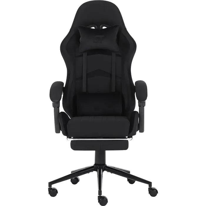 Геймерське крісло GT Racer чорне (X-2324 Fabric Black Suede)