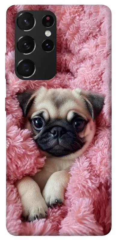 TPU чохол Demsky Мопс у ніжностях для Samsung Galaxy S21 Ultra