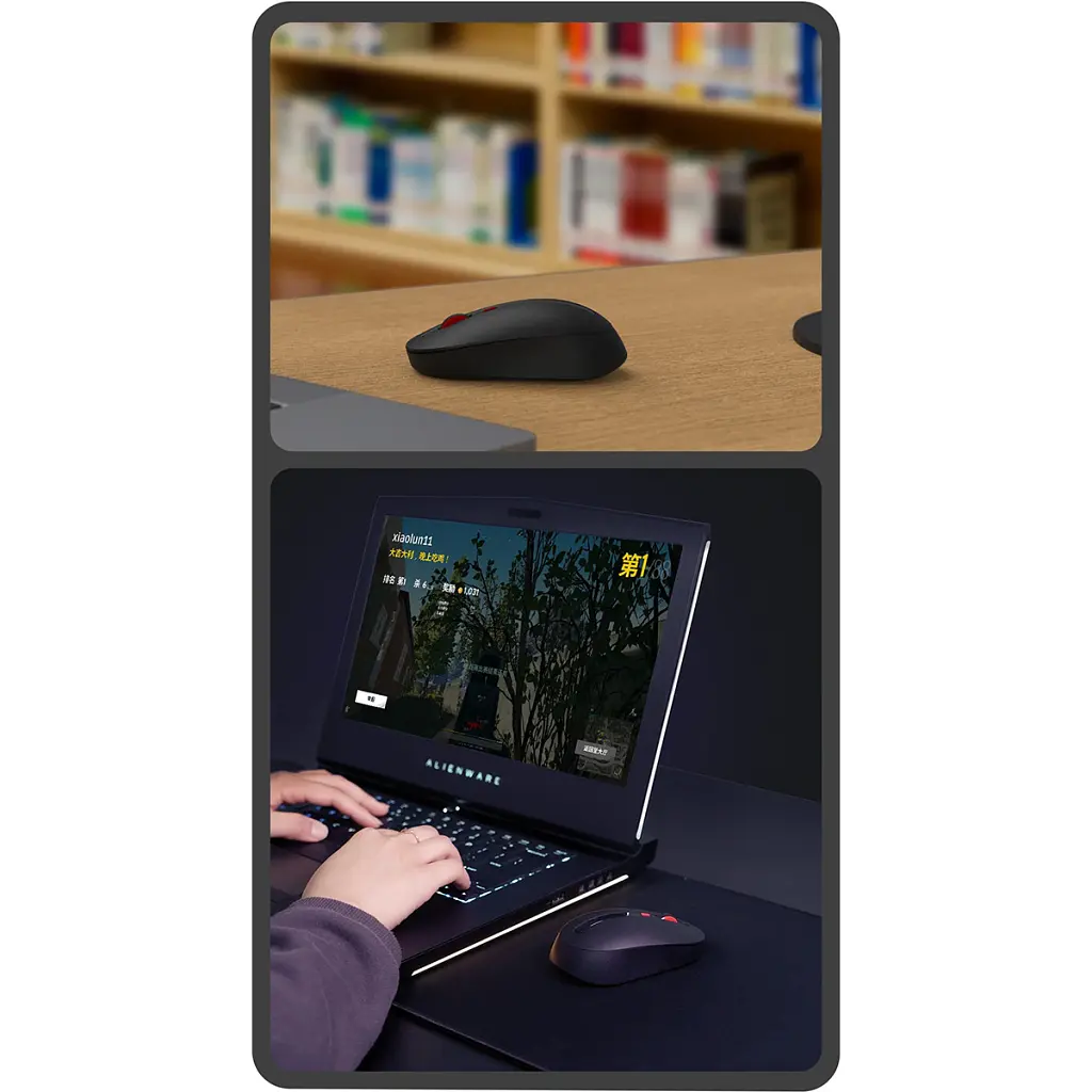 Мишка Xiaomi Miiiw Mute Wireless Black (MWMM01 Black) - фото 3