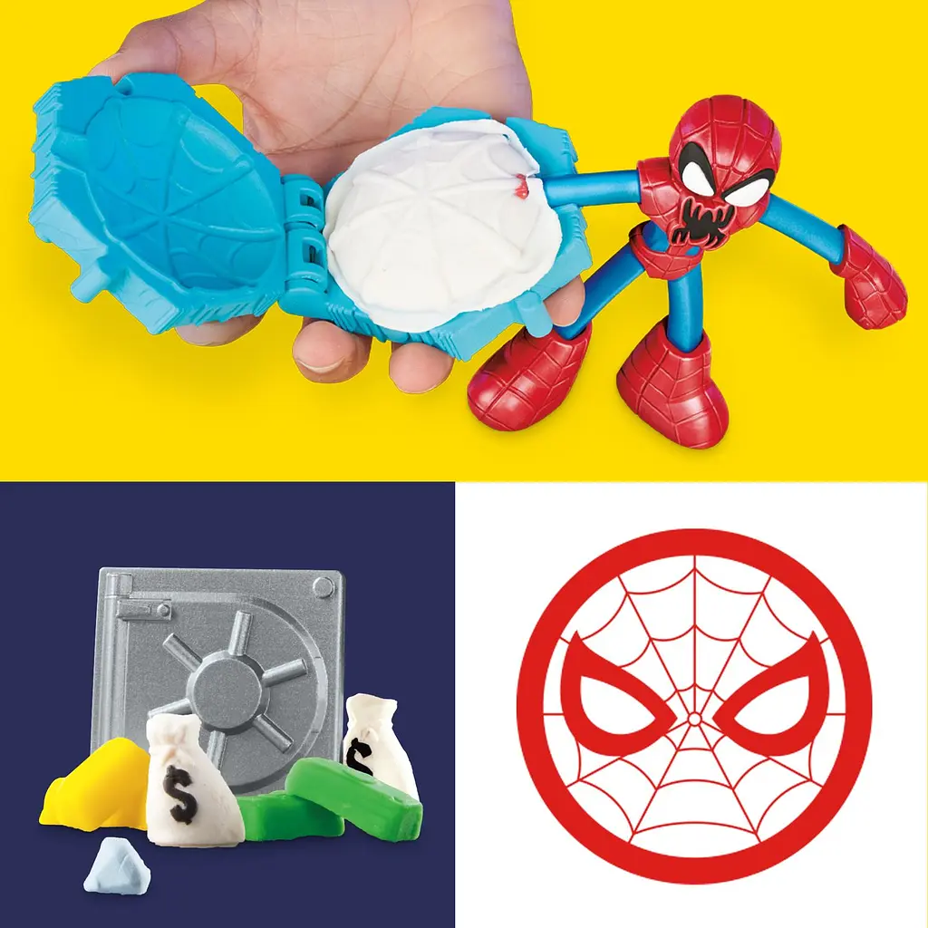 Набор для творчества Hasbro Play-Doh Marvel с массой для лепки Человек-паук (F9827) - фото 14