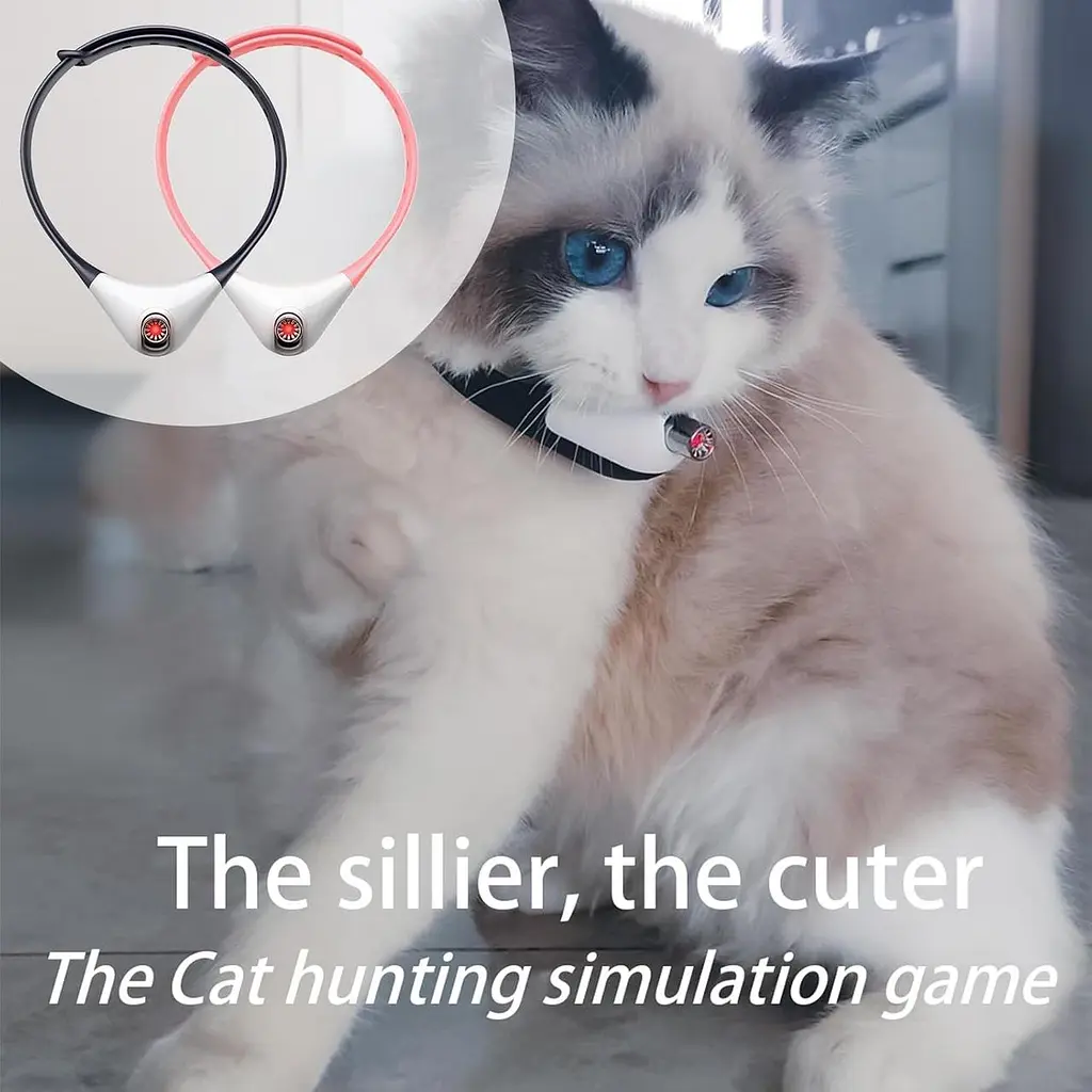 CJHZQYY Перезаряжаемый лазерный ошейник для кошек, автоматический лазерный ошейник для кошек для домашних котят и кошек - фото 5