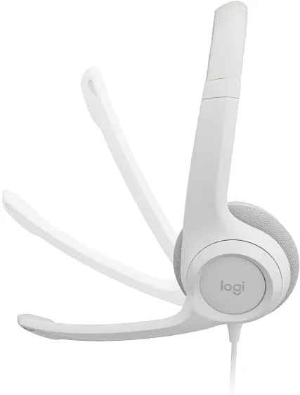 Гарнітура Logitech H390 Headset USB off-white (981-001286) - фото 4