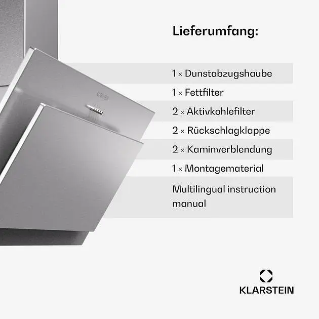 Вытяжка Klarstein Athena 90 (10045318) - фото 7