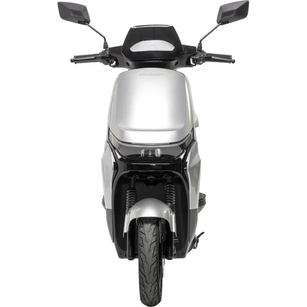 Электроскутер Двухместный Crosser CR14 (1000W, 72V/24Ah) Серый  - фото 8