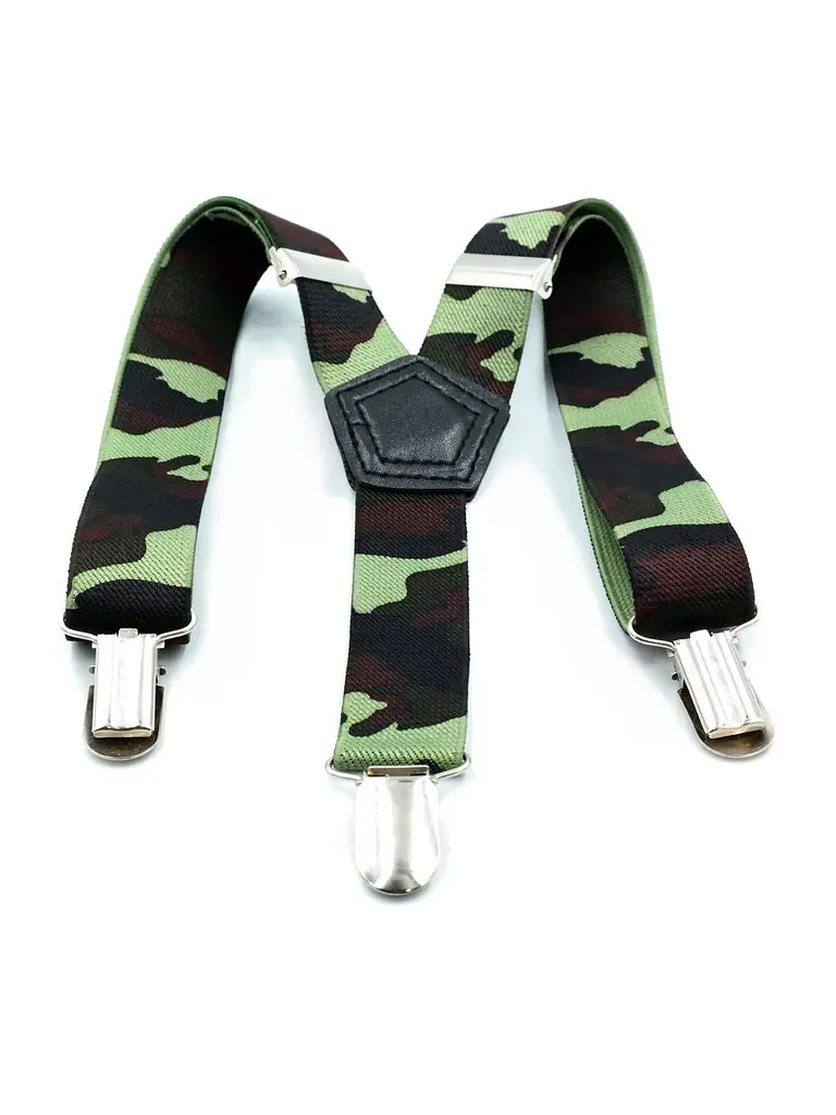 Підтяжки дитячі Weatro Зелені (комуфляж) det-pd-045 (det-pd-045) - фото 3