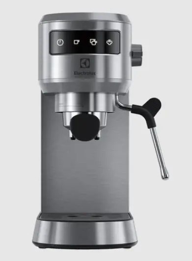Electrolux Кофеварка ріжкова, 1л, мелена, ручний капуч, LED-дисплей, підігрів чашок, нерж - фото 9