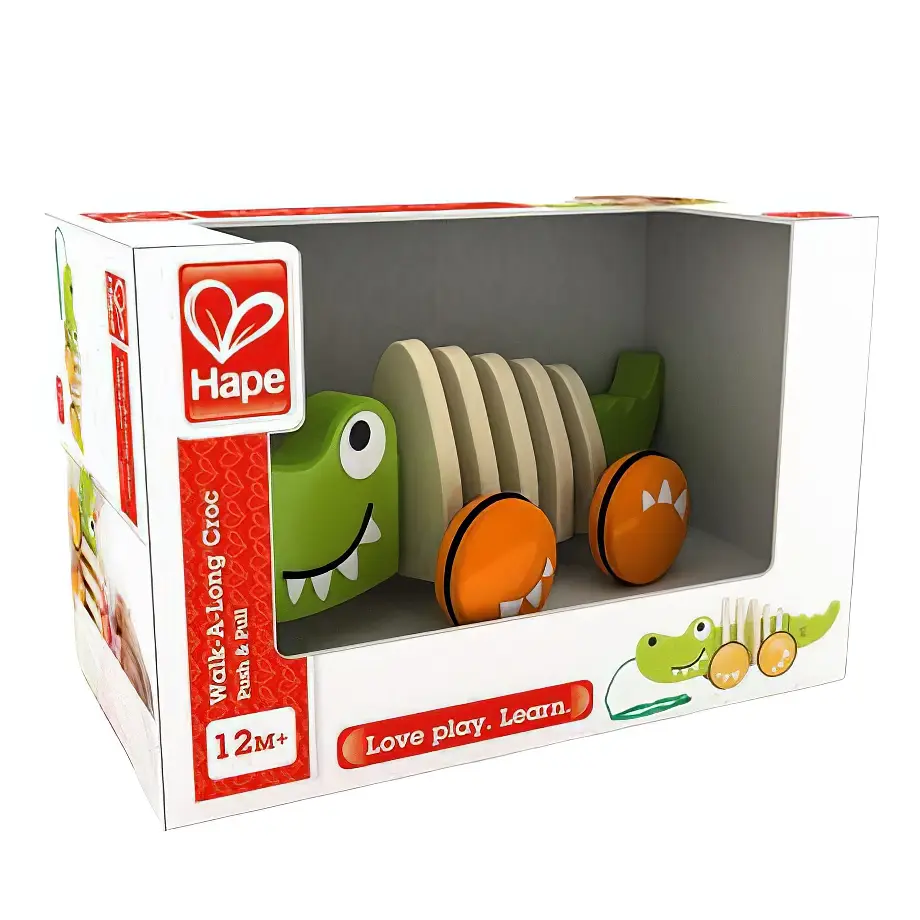 Деревянная каталка Hape Крокодил (E0348) - фото 5
