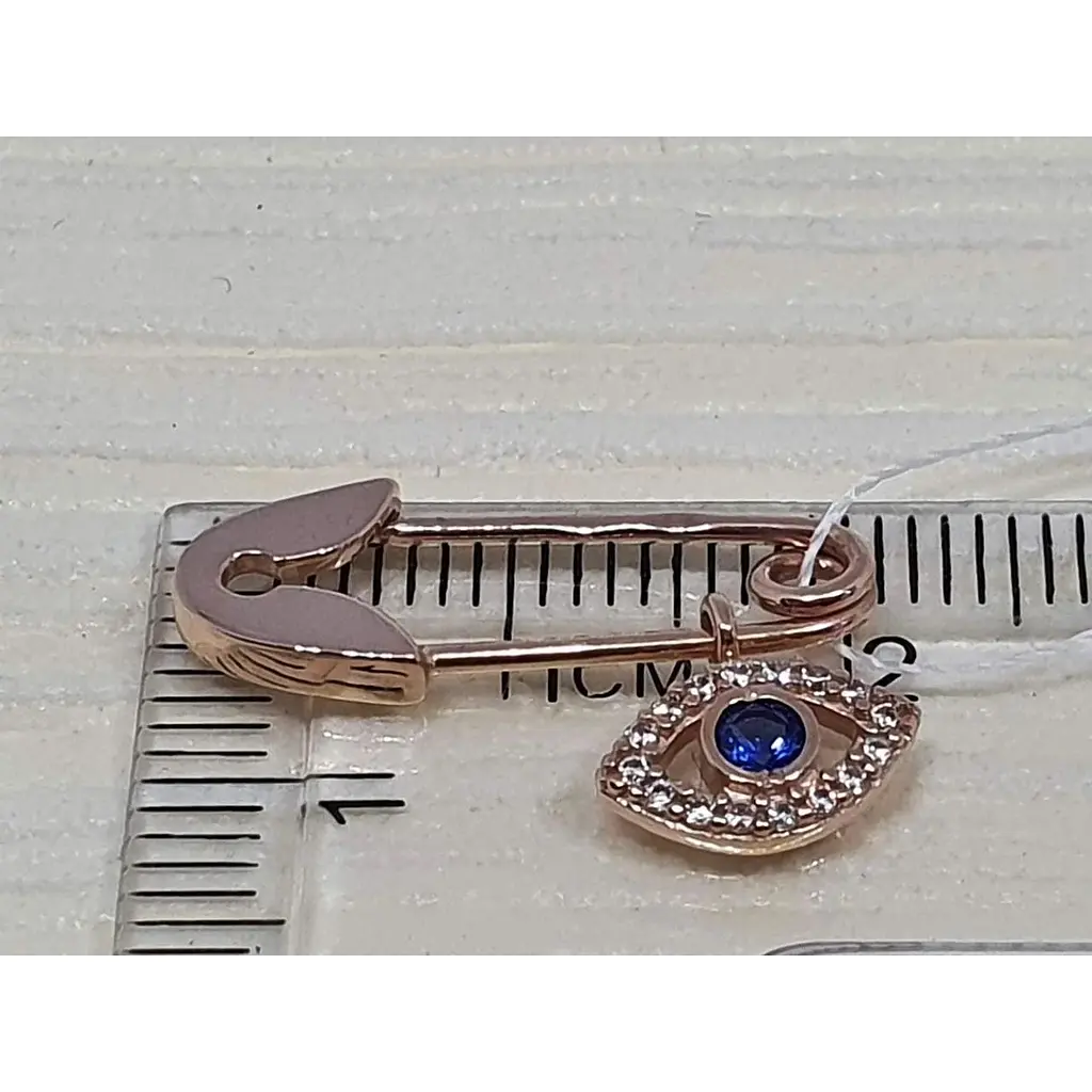 Золота брошка-шпилька Імперія золота з фіанітами. Артикул БШ680И - фото 2