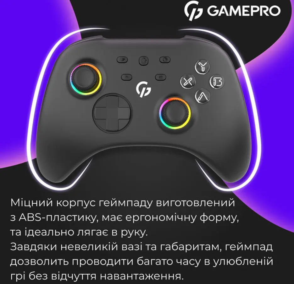 Геймпад джойстик GamePro GP-X13-B Xinput Bluetooth/2.4G/USB (Switch/PC/iOS/Android) Black - фото 17