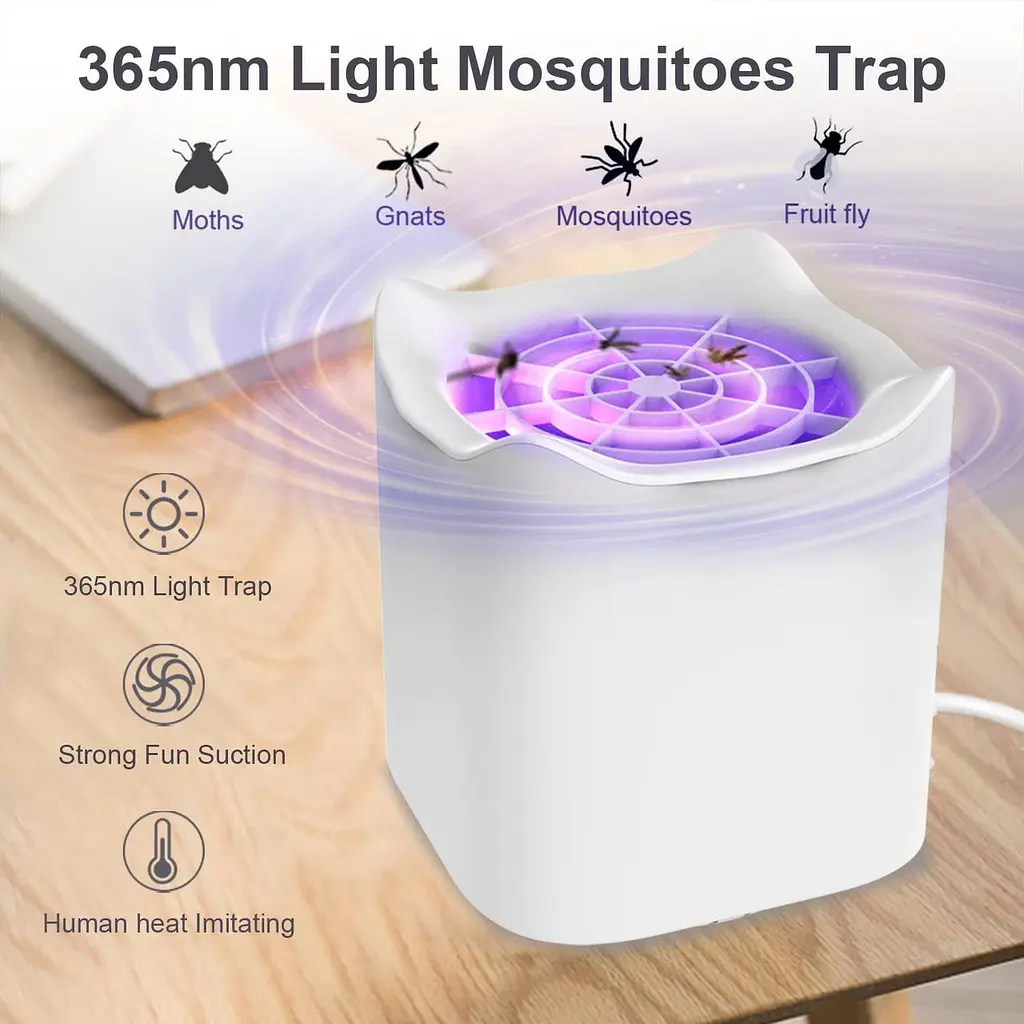 Thehomeuse Mosquito Killer Lamp, Електричний вбивця мух Fly Zapper Indoor - фото 4